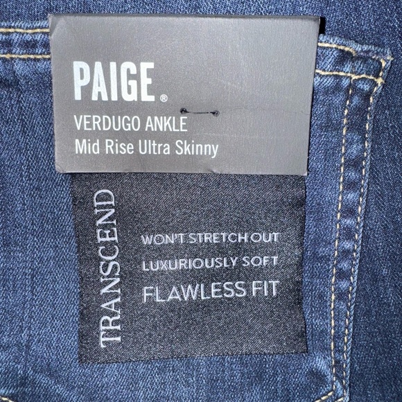 Paige Verdugo Ankle Skinny Jeans – Size 24. NWT - Picture 10 of 12